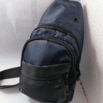 Navy Blue Crossbody Sling Bag – Multi-Pocket Shoulder Chest Bag with Side Pockets for Men & Women