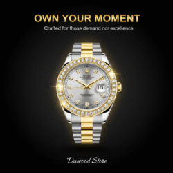 Rolex Oyster Perpetual Datejust Two-Tone Diamond Bezel Watch