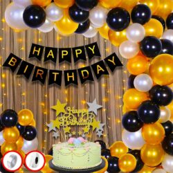 Perfect decoration set for birthday celebrations
