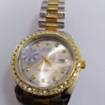 Rolex Oyster Perpetual Datejust Two-Tone Diamond Bezel Watch