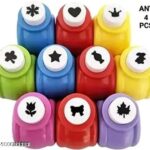 Mini craft punching pack of 4 perfect for dry craft easy to card making
