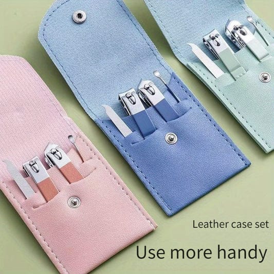 Effortless Grooming On-the-Go: Premium Portable Manicure Sets in Stylish Leather Cases