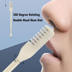 Effortless 2-in-1 Manual Nose & Ear Hair Trimmer with 360° Precision