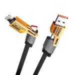 Bumblebee 4-in-1 65W+27W PD Fast Charging & Data Sync Cable - Universal Mecha Style