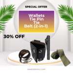Men's Style Essential Bundle: Wallet, Tie Pin, Tie & 2-in-1 Belt - 30% OFF!