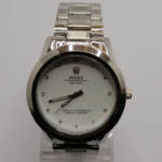 Rolex Oyster Perpetual Datejust Silver Dial Fluted Bezel Chronometer Watch