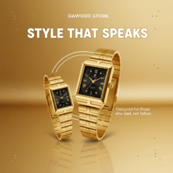 Elegant Gold Couple Watches - Perfect Pair for Him & Her